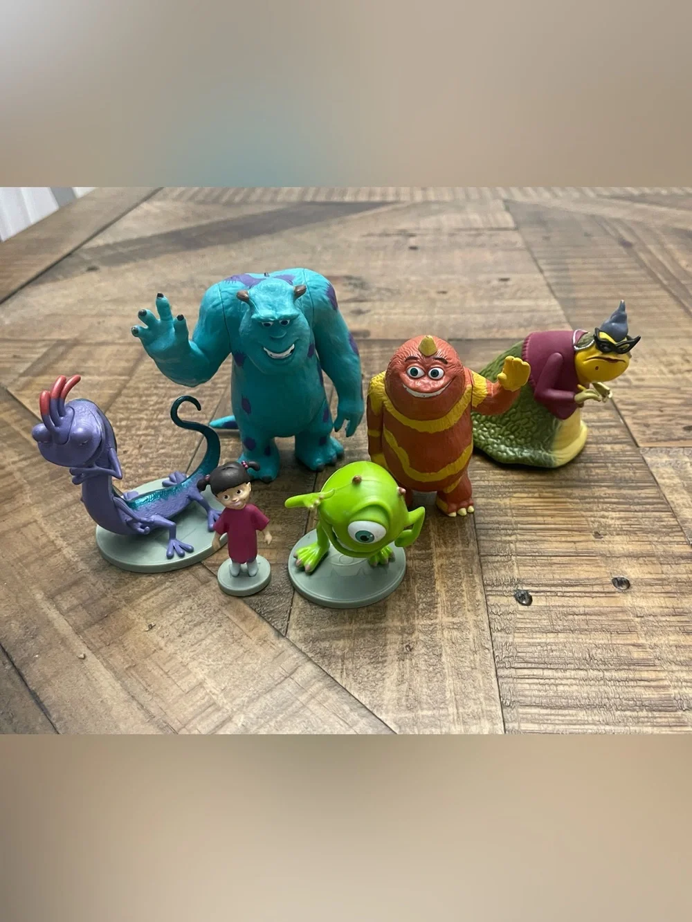 Disney Store Monsters Inc Figurine Playset Lot of 6